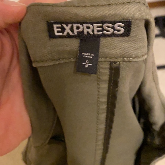 NWOT Express Green utility jacket Size SP - Picture 7 of 7